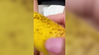 Screwing fruit banana