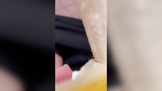 Screwing fruit banana