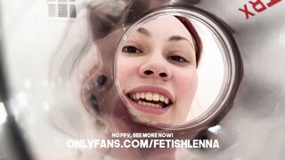 Giantess Femdom-goddess Swallows U In Coffee