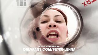 Giantess Femdom-goddess Swallows U In Coffee