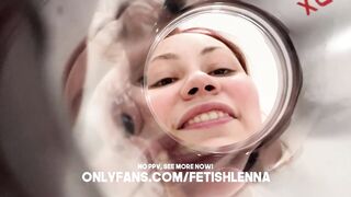 Giantess Femdom-goddess Swallows U In Coffee