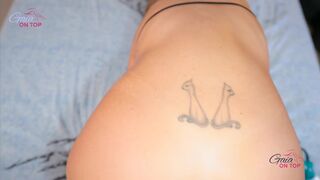 Sexually excited amateur mother I'd like to fuck gets REVERSE COWGIRL after anal masturbation with glass sextoy, squirt & oral-job