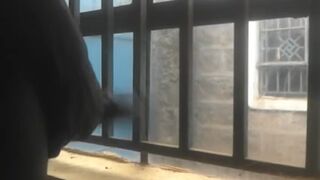 WICKED BBC MASTURBATING THROUGHOUT THE WINDOW