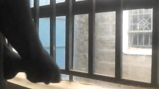 WICKED BBC MASTURBATING THROUGHOUT THE WINDOW