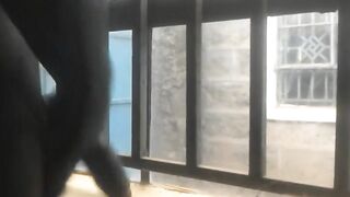 WICKED BBC MASTURBATING THROUGHOUT THE WINDOW