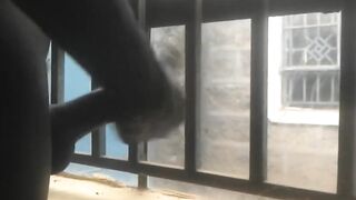 WICKED BBC MASTURBATING THROUGHOUT THE WINDOW
