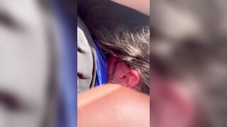 my wife completely DEVOURING my twat in the car ????????