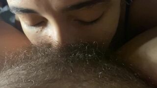 lesbo sucking very hirsute and moist snatch