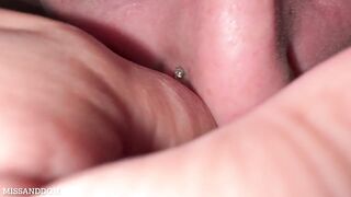 Giving a kiss Her Love button Goodnight Previous to Couch????