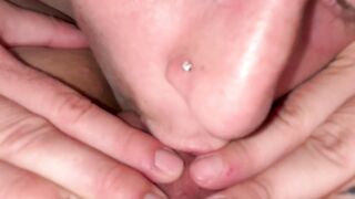 Giving a kiss Her Love button Goodnight Previous to Couch????