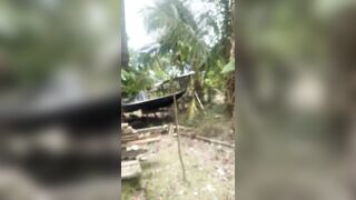 The neighbors caught us screwing, what a shame, LOL.