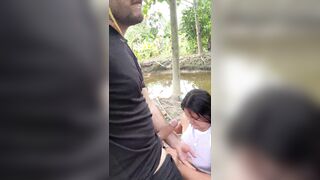 The neighbors caught us screwing, what a shame, LOL.