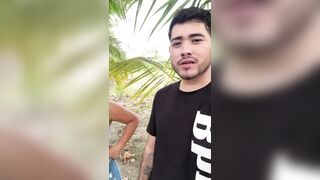 The neighbors caught us screwing, what a shame, LOL.