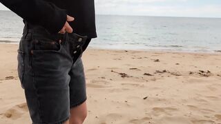 Exhibitionist Wife Flashing Strangers At The Beach