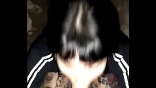 My girlfriend's most excellent ally couldn't stand it and sucked me off on the street.