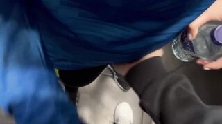 My gym partner and I discovered every other lustful and ended up masturbating in the gym bath.