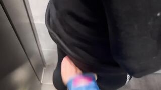 My gym partner and I discovered every other lustful and ended up masturbating in the gym bath.