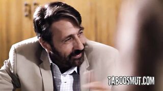 Perv Stepdad Screws His Teen Stepdaughter And Her BFF