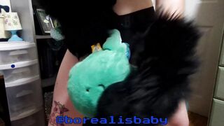 Solo Pegging a Soft Octopus Plushie Aperture with Tentacle Belt On