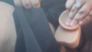 Squirting in the car