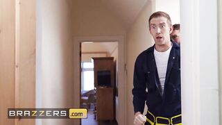 BRAZZERS - Lascivious Maya Rose’s Unexpected Drips Get Stuffed By Xander Corvus' & Danny D's Large Plumber Tools