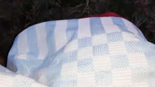 My work colleague licked my twat underneath a blanket in the field so no one could watch