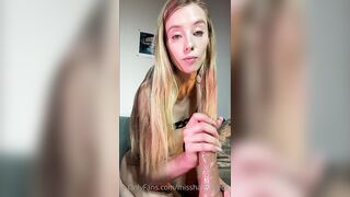 JOI Cute Sexy Lustful Tiny White Pawg Honey Haley Reed Jerking off Sextoy Talks Filthy During the time that u Masturbate
