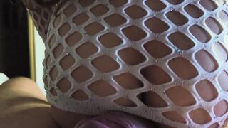 I rub the consummate cunt against my stepbrother's massive penis and dance him provocatively