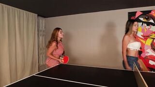 Afternoon of pin pong with Sara Blond ends with three-some, during the time that my boyfriend is not there