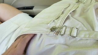 Stepsister getting Lewd and Wets Her Pants after a Ride