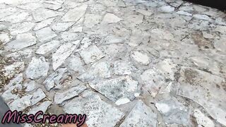 Bizarre Naturism: Teacher Oral-job Stripped in Public with Cum in Throat! - MissCreamy