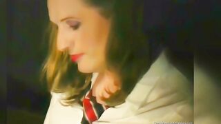 Cross Dressing Student and Trainer Playing with Every Other