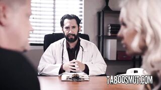 Pervy Doctor Creampies Despairing Woman In Front Of Spouse