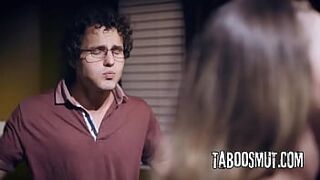 Kinky Teen Stepsister Ask Stepbrother For Double Creampie