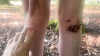 A Fresh Forest Walk With A Stranger's Wang In My Throat And Constricted Cunt