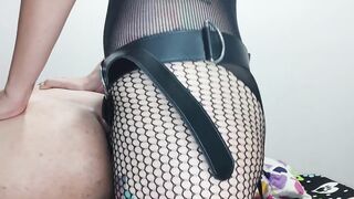 Placer de culo - arnes amateur - pegging