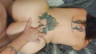 Dad's cum oozing down my twat