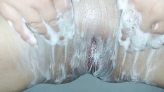 washing my immodest snatch