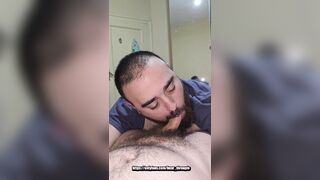 I suck unshaved dad's knob