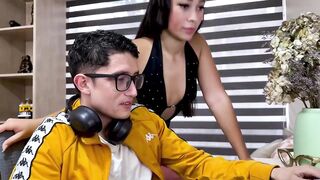 Ideal butt Latin chick stepmom rides her nerdy stepson's large dong for the 1st time! This babe squirts