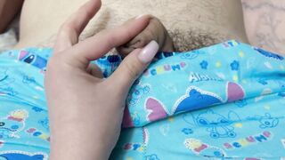 My stepdad's small weenie fills my silly throat with cum