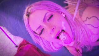 Stepsister: "U can put any cum in my throat"