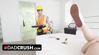 Bent Over Step Dad's Lap