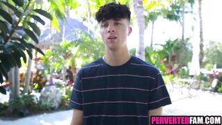 Step mamma is curious of step son's penis