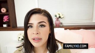 Cute teen love each inch of her stepdaddy's ramrod in her cunt