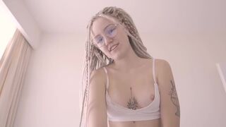 Cum on her glasses previous to college - Rhea Gingertail