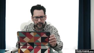 U shouldnt have spied on me stepdad now I make u lick me