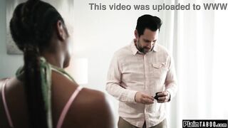 U shouldnt have spied on me stepdad now I make u lick me