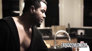 Black Stepdad Screws His Stepson's Girlfriend During the time that That guy Is Out