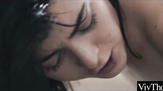 Nice-looking lesbos bring every other to climax by licking snatch and booty